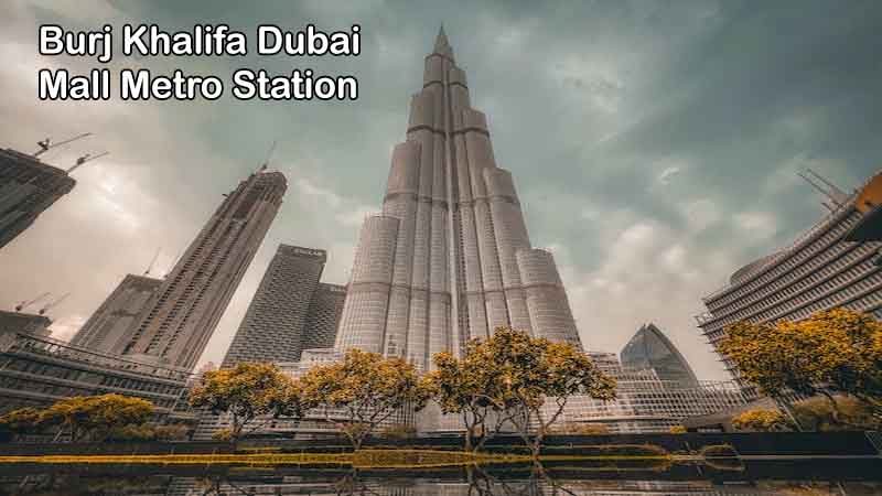 Burj Khalifa Dubai Mall metro station and Metro Link bridge