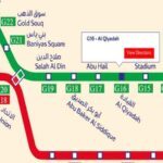 Al Qiyadah Metro Station (G16) on the Dubai Metro Green Line
