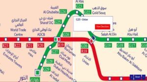 Union Metro Station (G20) on the Dubai Metro Green Line