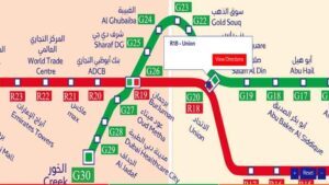 Union Metro Station (R18) on the Dubai Metro Red Line