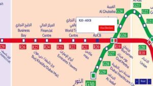 ADCB Metro Station (R20) on the Dubai Metro Red Line