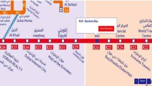 Business Bay Metro Station (R26) on the Dubai Metro Red Line