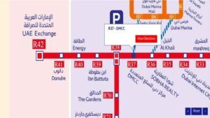 DMCC metro station, tram transfer for JBR Beach