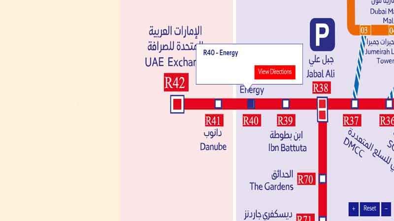 Energy Metro Station (R40) on the Dubai Metro Red Line
